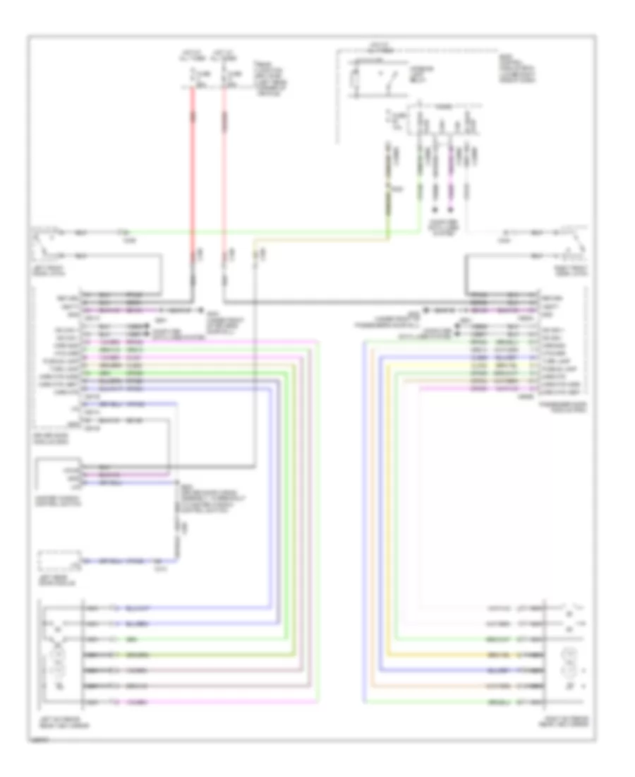 Power Mirrors Wiring Diagram, Electric for Ford Focus SE 2012