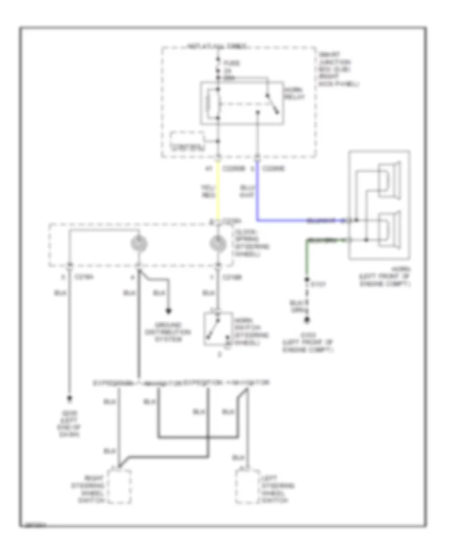Horn Wiring Diagram for Ford Expedition EL 2009