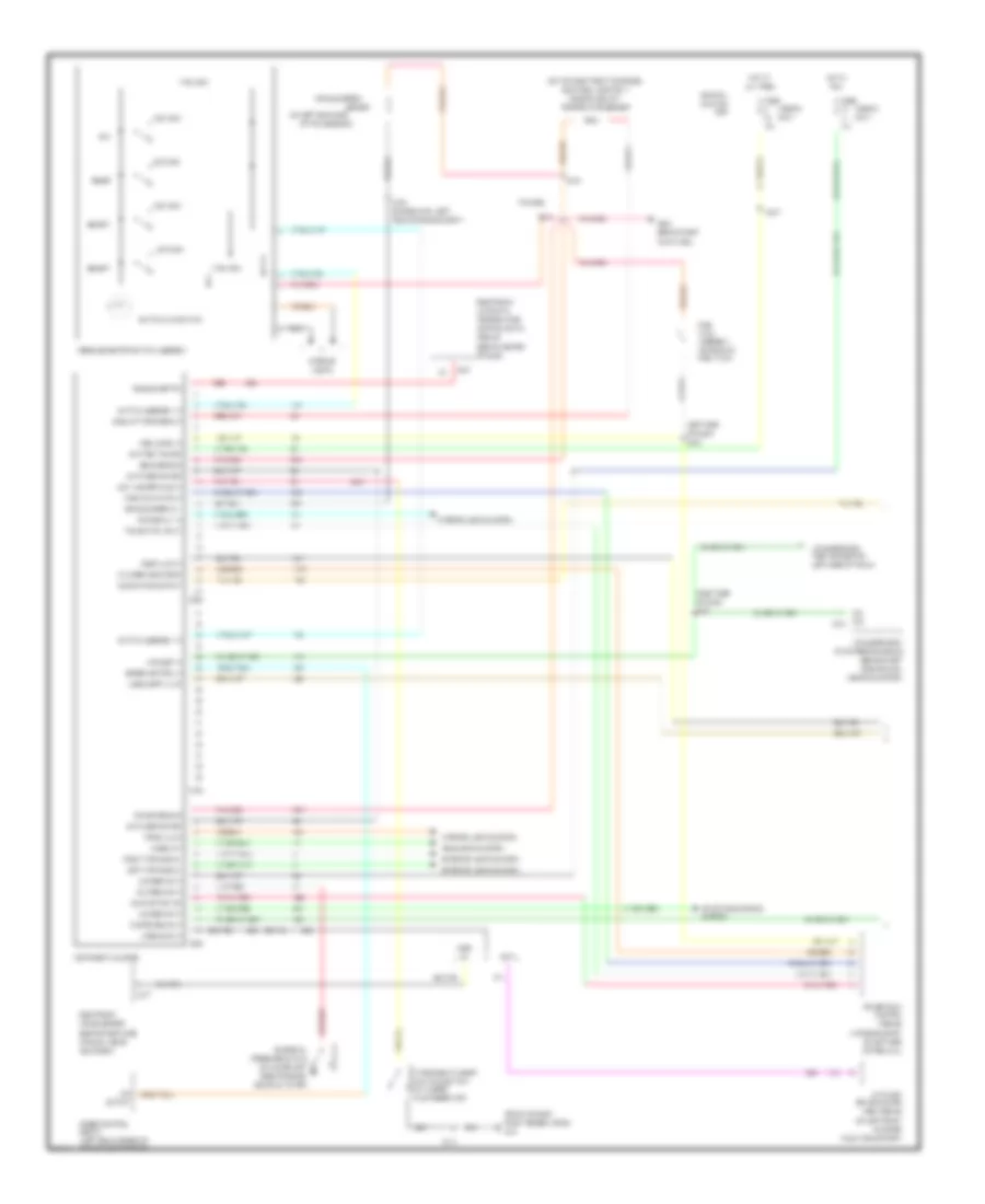 Electronic Cluster Wiring Diagram (1 of 2) for Ford Crown Victoria 2000
