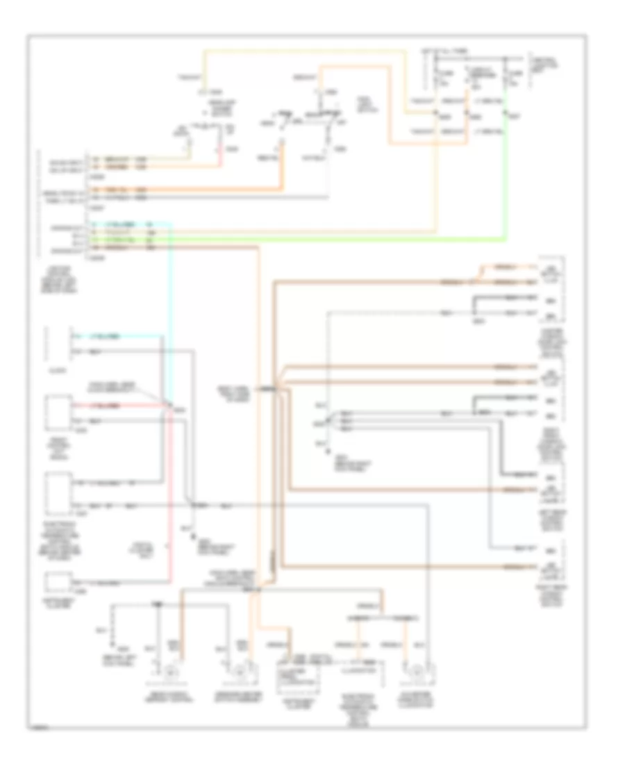 Instrument Illumination Wiring Diagram for Ford Crown Victoria 2000
