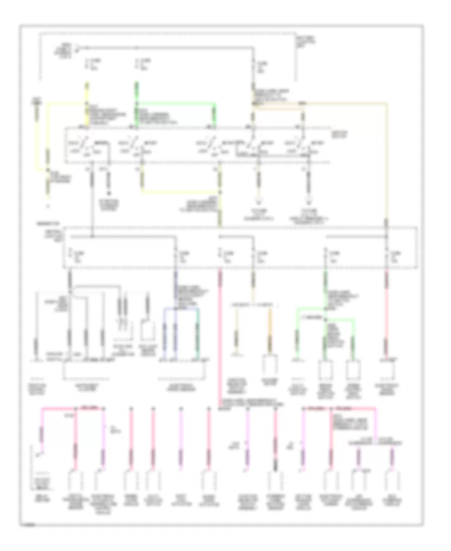 Power Distribution Wiring Diagram 3 of 4 for Ford Crown Victoria 2000