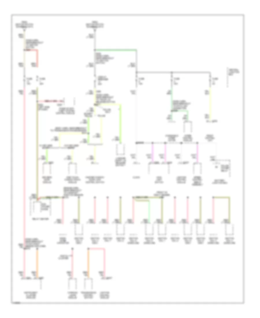 Power Distribution Wiring Diagram (4 of 4) for Ford Crown Victoria 2000