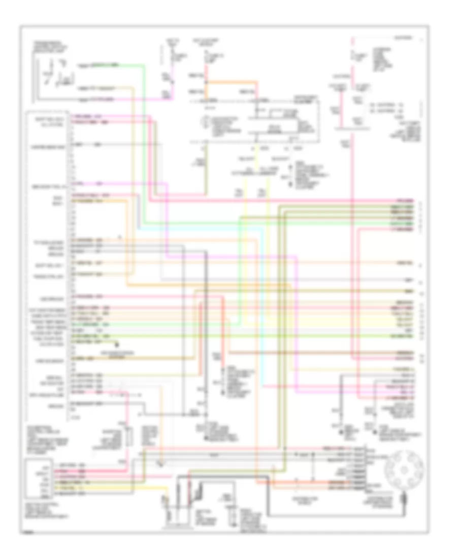 7.5L, Engine Performance Wiring Diagrams, California (1 of 4) for Ford Cutaway E350 1996