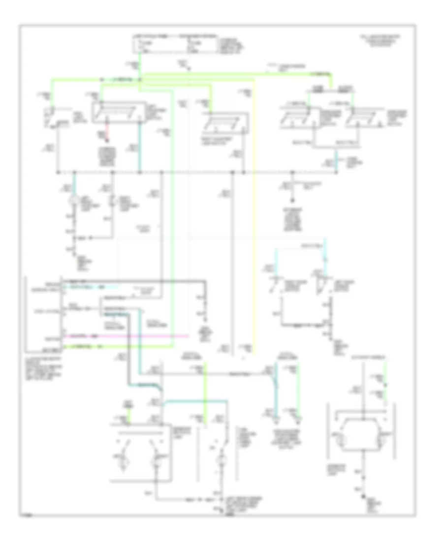 Courtesy Lamps Wiring Diagram 1 of 3 for Ford Cutaway E350 1996