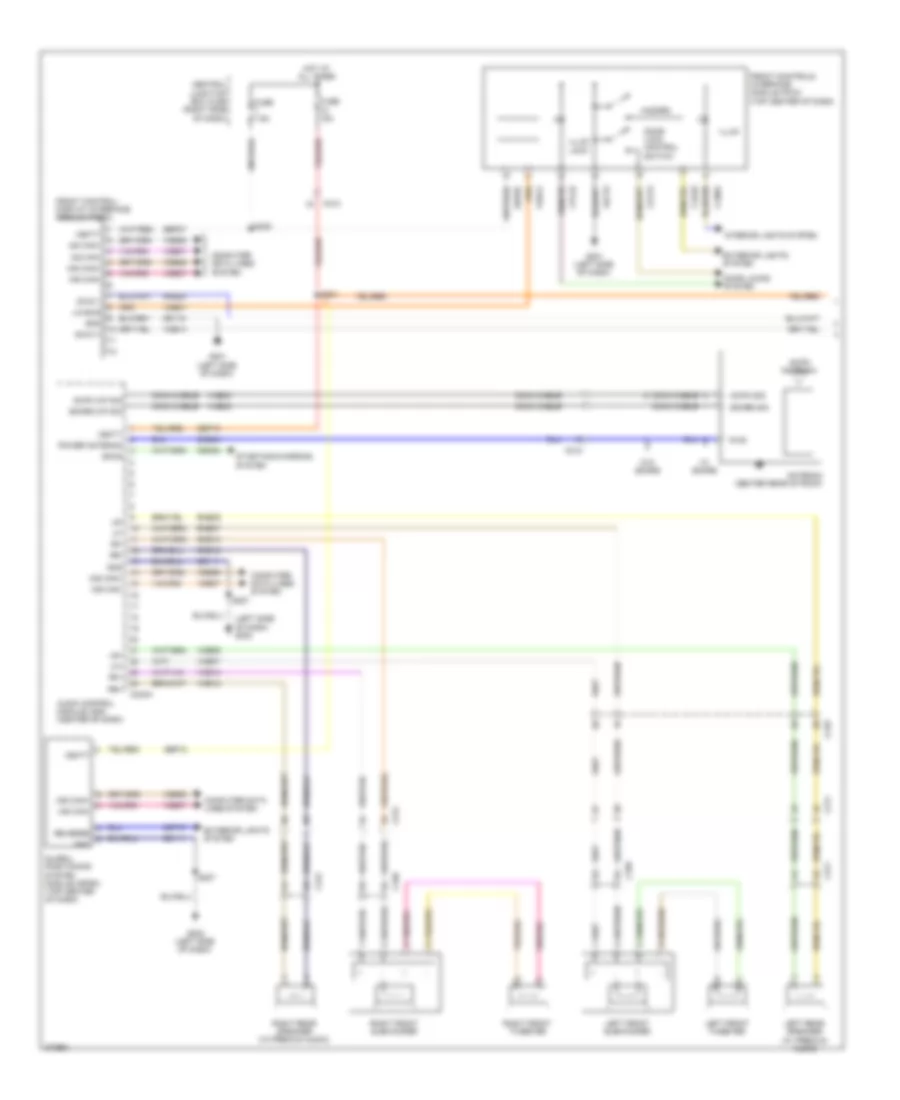 Navigation Wiring Diagram 1 of 2 for Ford Fiesta Titanium 2013