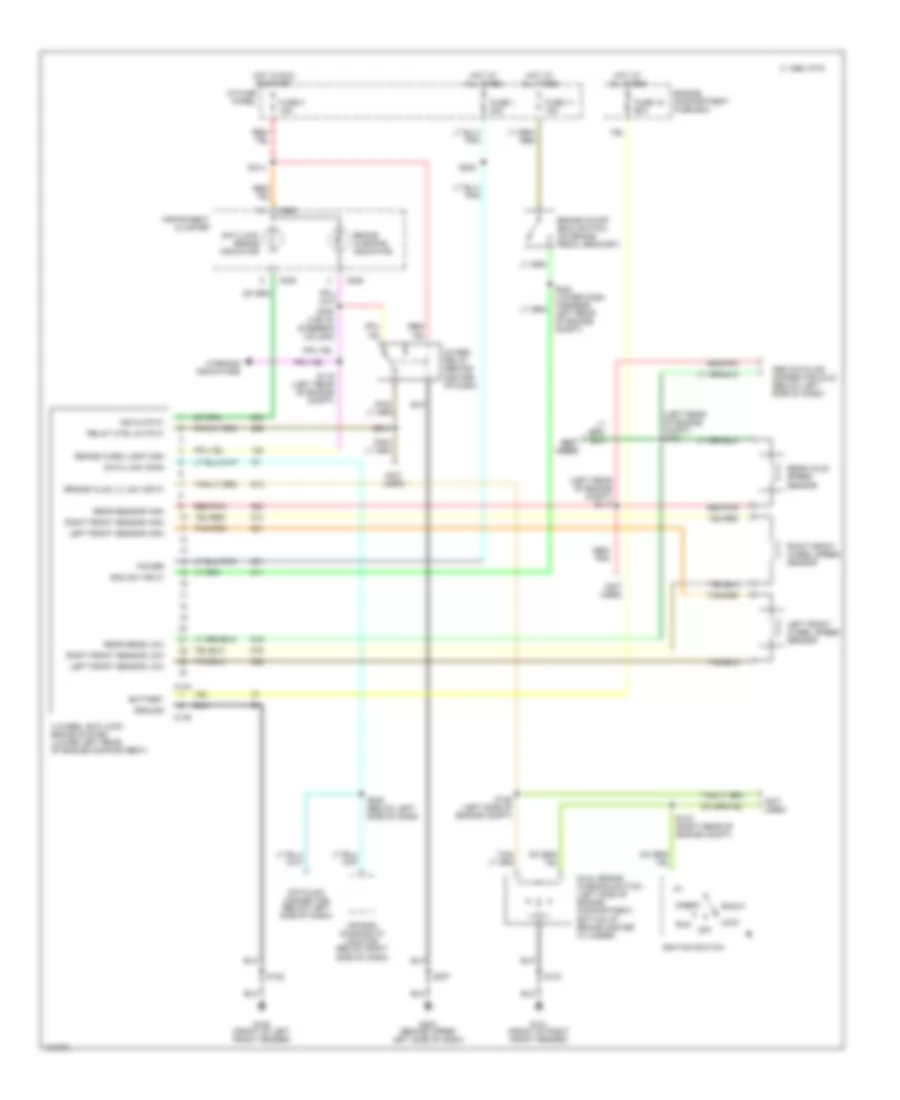 All Wheel ABS Wiring Diagram for Ford Econoline E150 1998