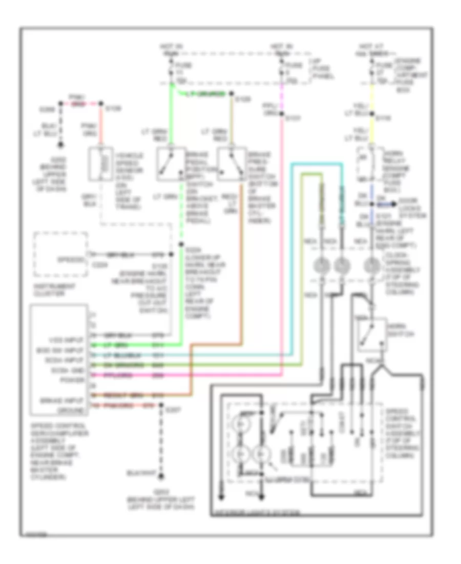 4.6L, Cruise Control Wiring Diagram for Ford Econoline E150 1998