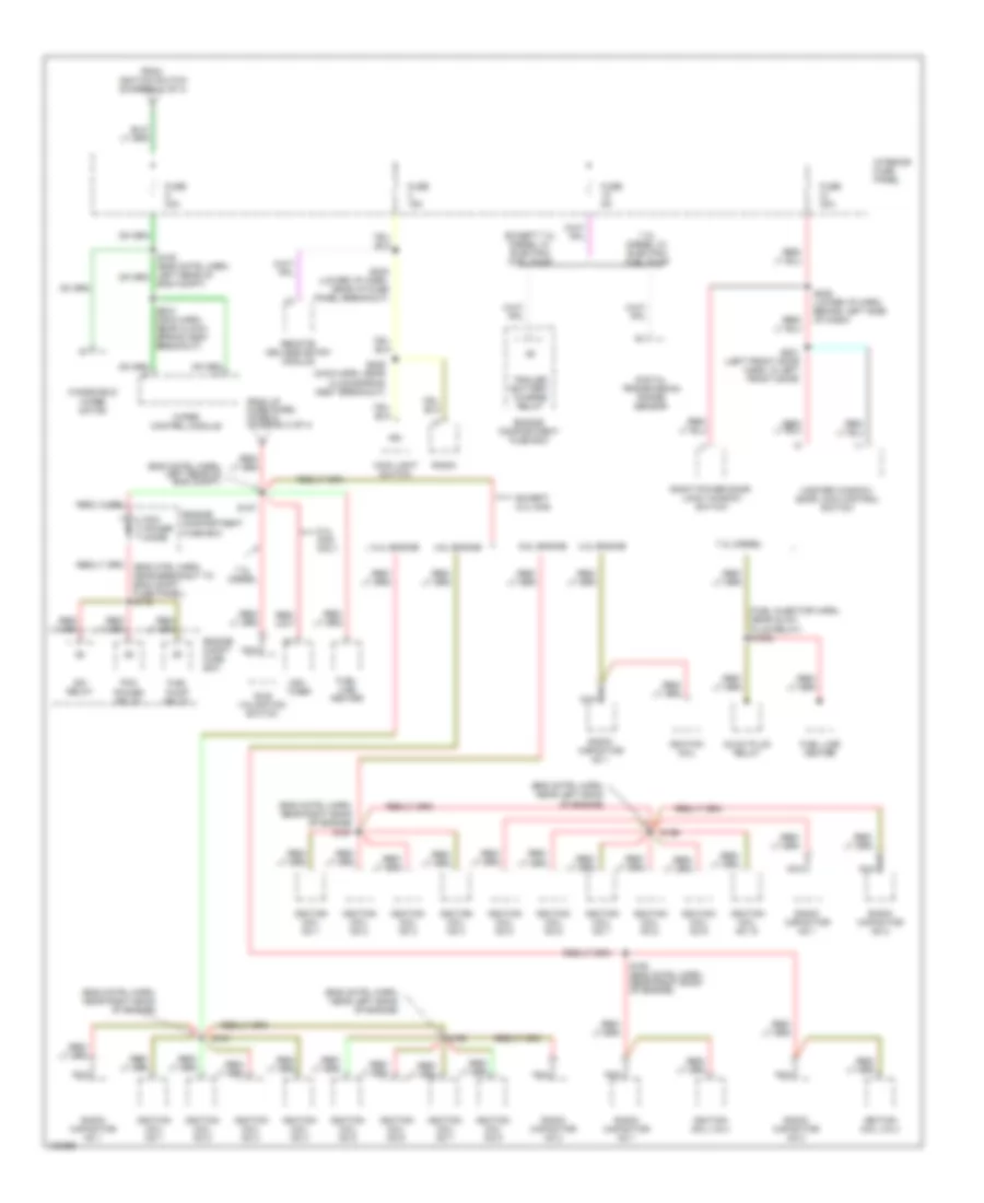 Power Distribution Wiring Diagram (4 of 4) for Ford Econoline E150 1998