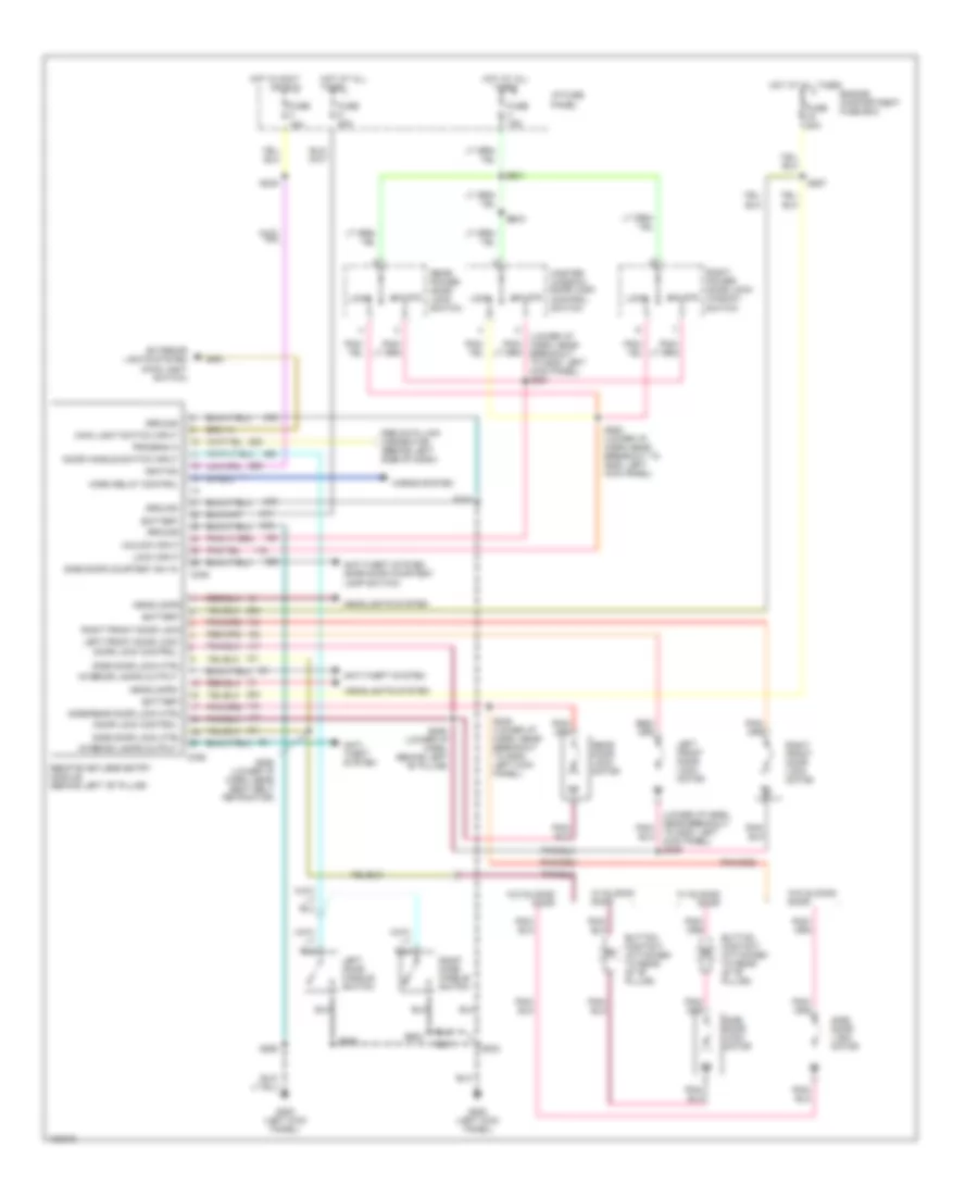 Keyless Entry Wiring Diagram for Ford Econoline E150 1998
