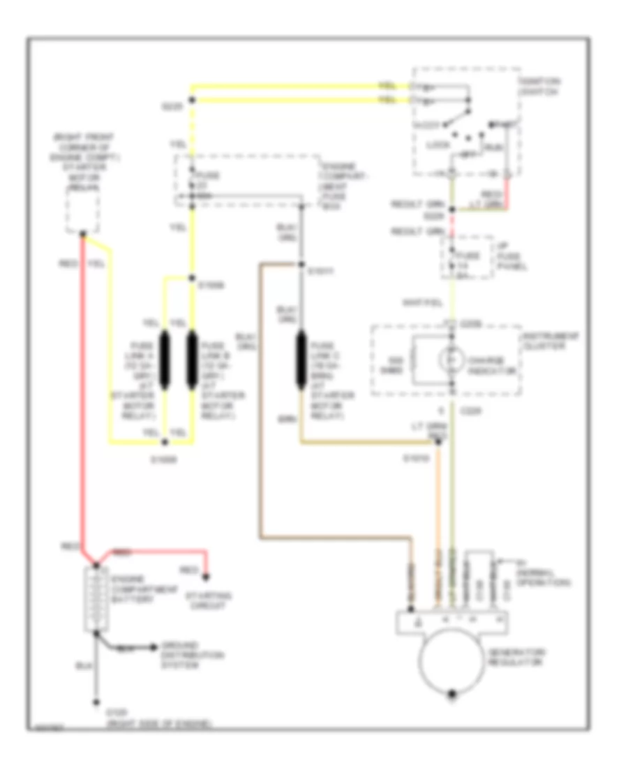 4 2L Charging Wiring Diagram for Ford Econoline E150 1998