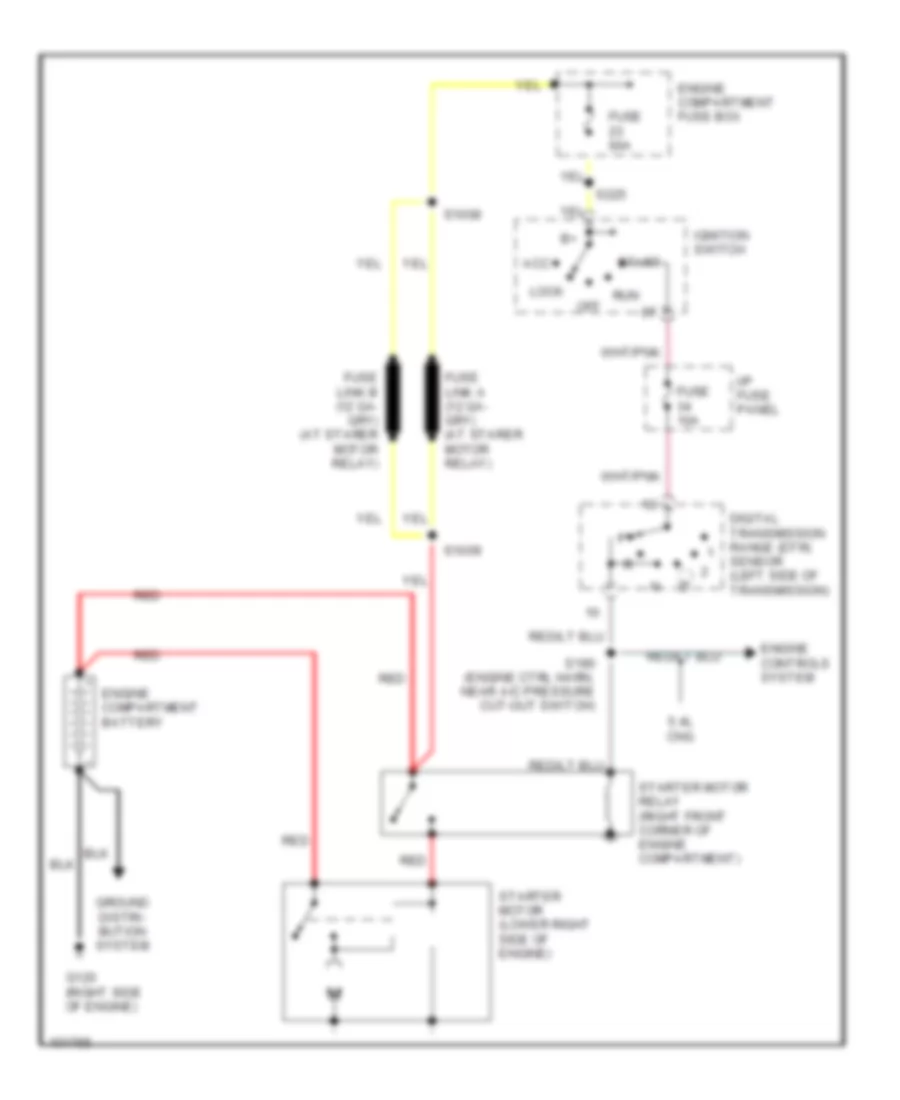 4.2L, Starting Wiring Diagram for Ford Econoline E150 1998