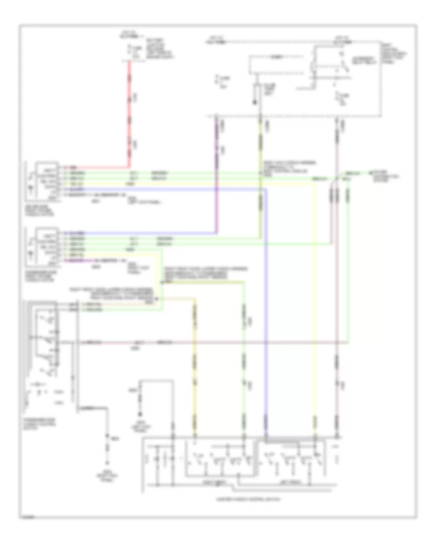 Power Windows Wiring Diagram Except Crew Cab for Ford F 450 Super Duty Platinum 2014