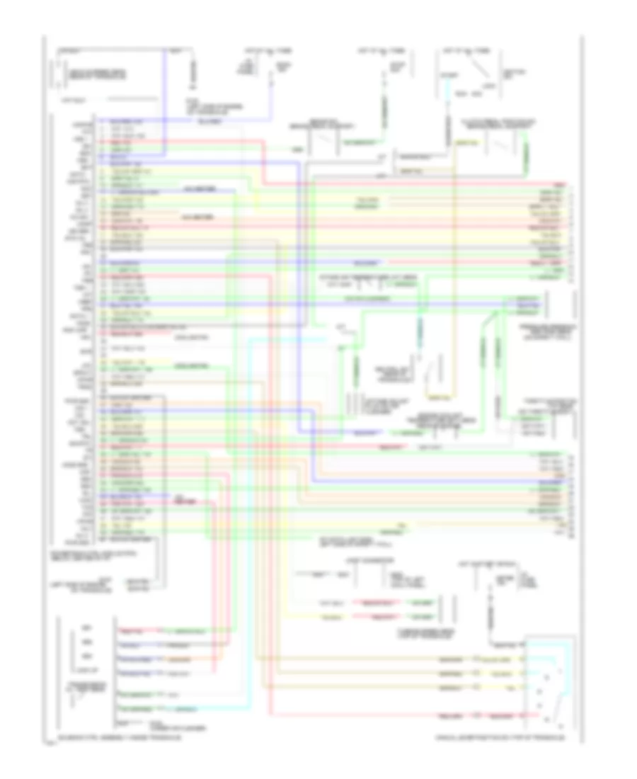 1.9L, Engine Performance Wiring Diagrams (1 of 2) for Ford Escort 1994