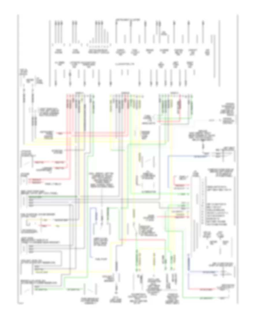 Instrument Cluster Wiring Diagram Base Cluster for Ford Escort 1994