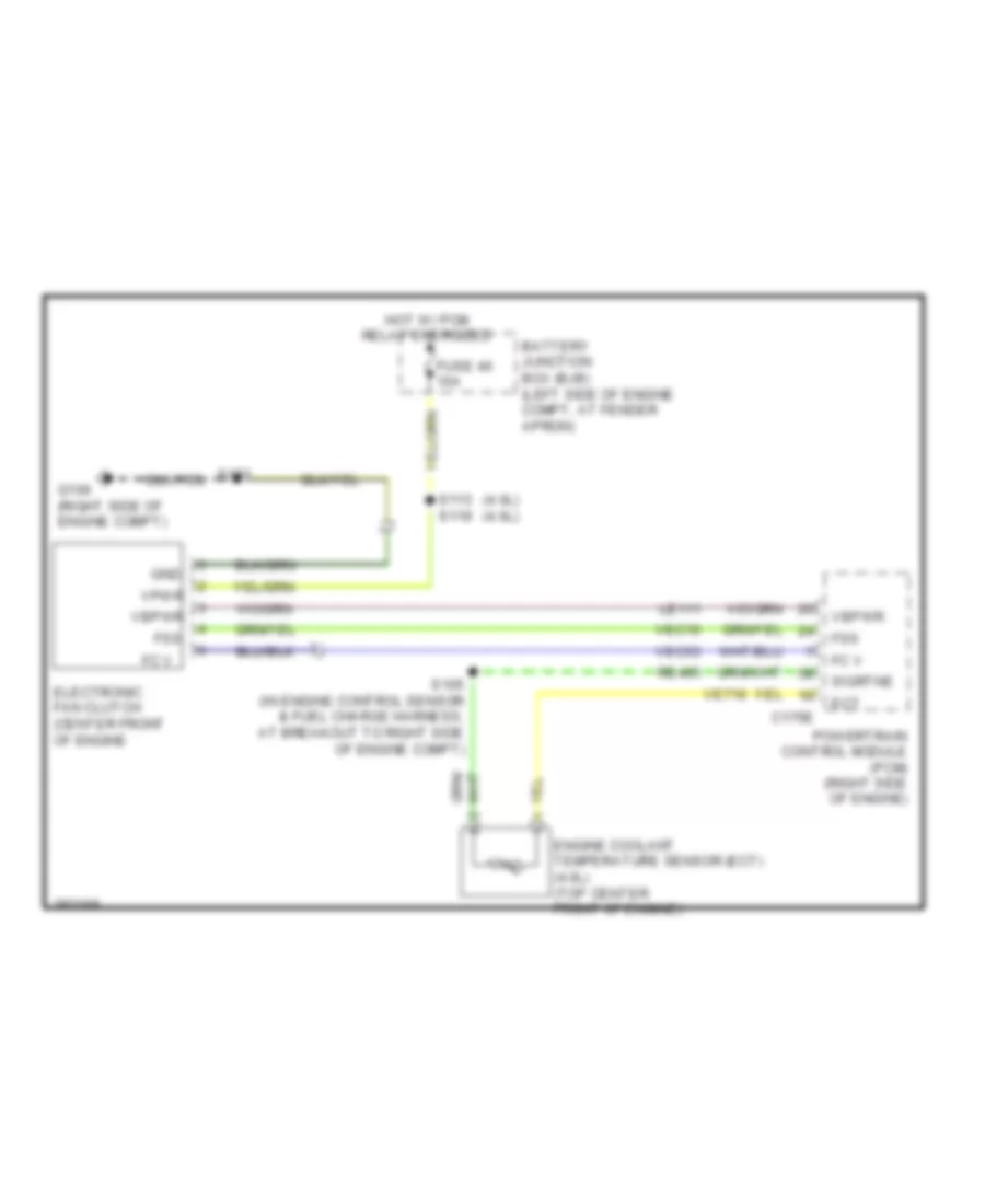 Cooling Fan Wiring Diagram for Ford Explorer 2009