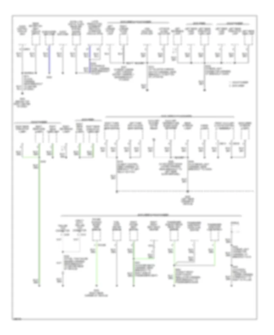 Ground Distribution Wiring Diagram 3 of 4 for Ford Explorer 2009