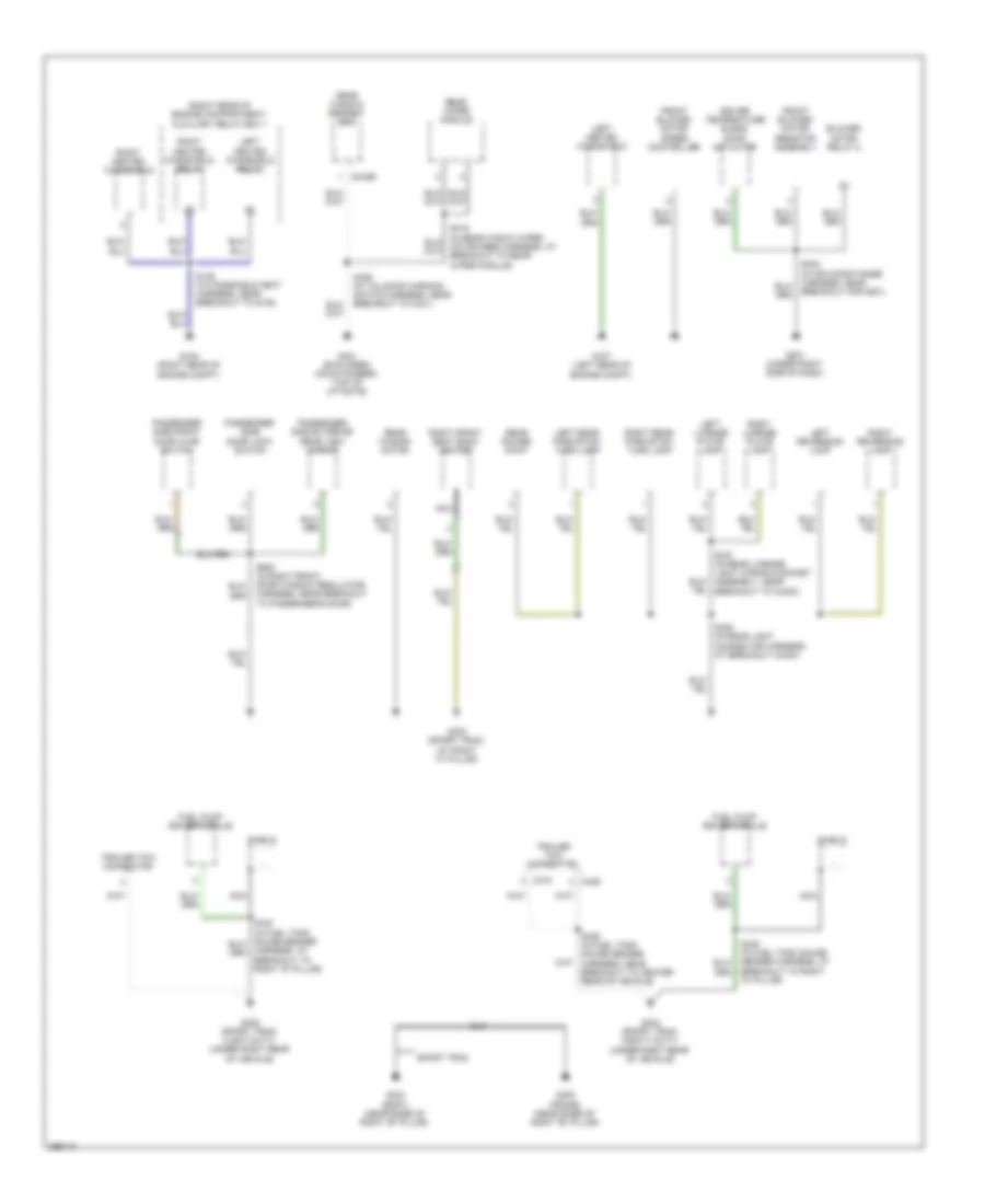 Ground Distribution Wiring Diagram 4 of 4 for Ford Explorer 2009