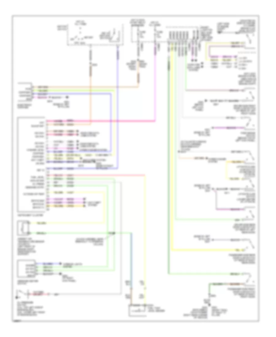 Instrument Cluster Wiring Diagram for Ford Explorer 2009