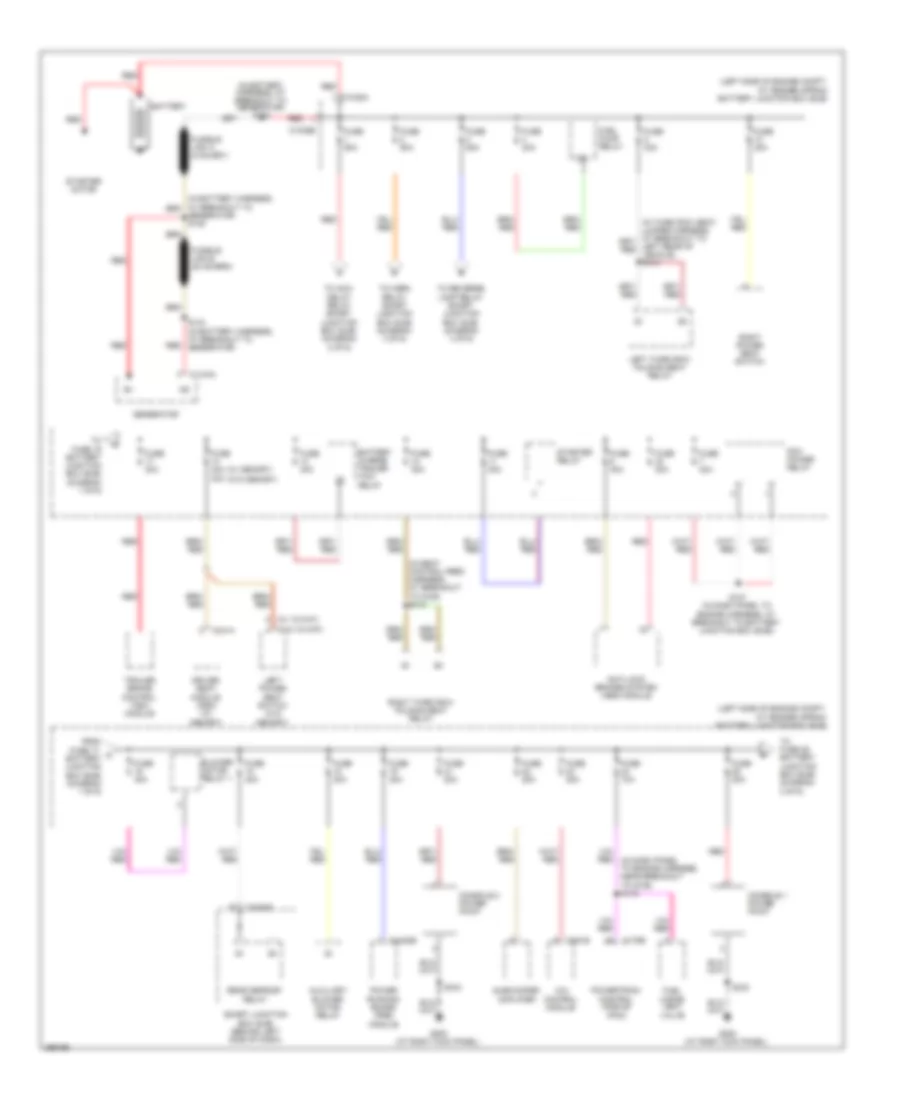 Power Distribution Wiring Diagram 1 of 6 for Ford Explorer 2009