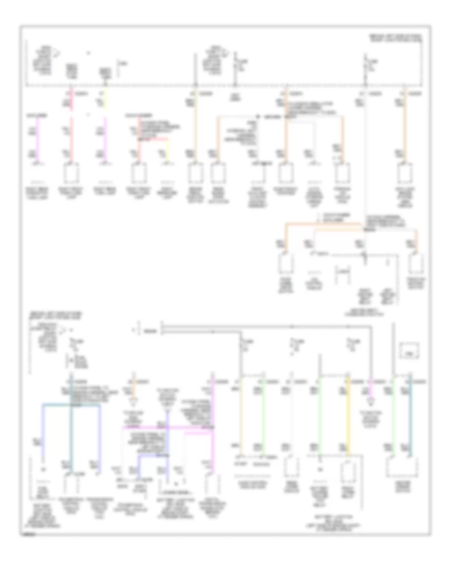 Power Distribution Wiring Diagram 5 of 6 for Ford Explorer 2009