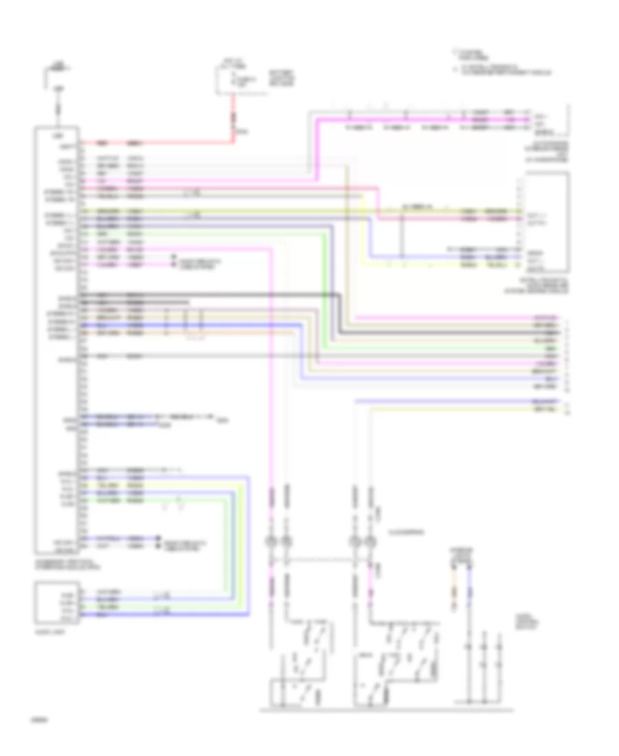 Premium Radio Wiring Diagram, with SYNC (1 of 3) for Ford Explorer 2009