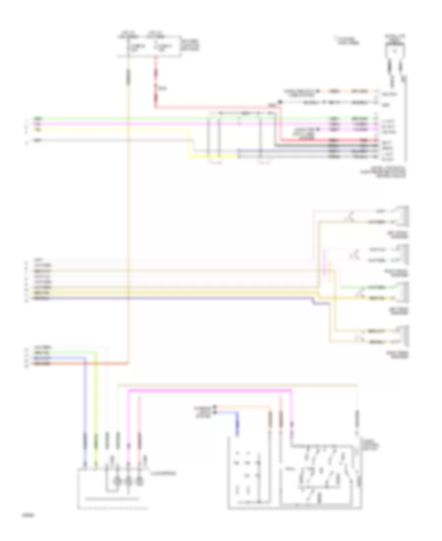 Premium Radio Wiring Diagram, without SYNC (3 of 3) for Ford Explorer 2009