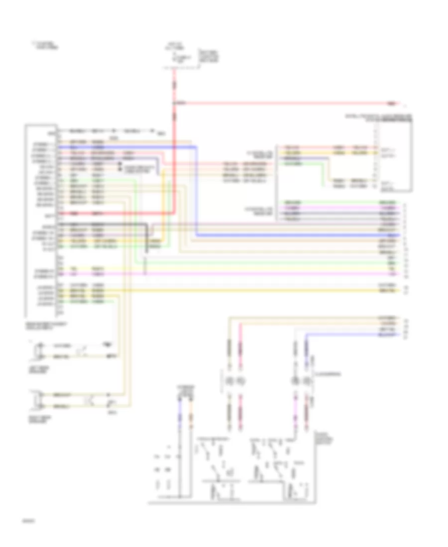 Rear Entertainment Radio Wiring Diagram 1 of 3 for Ford Explorer 2009