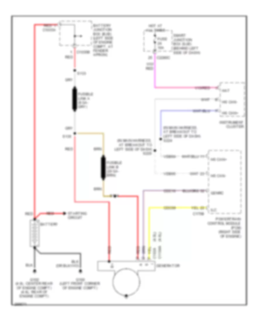 Charging Wiring Diagram for Ford Explorer 2009