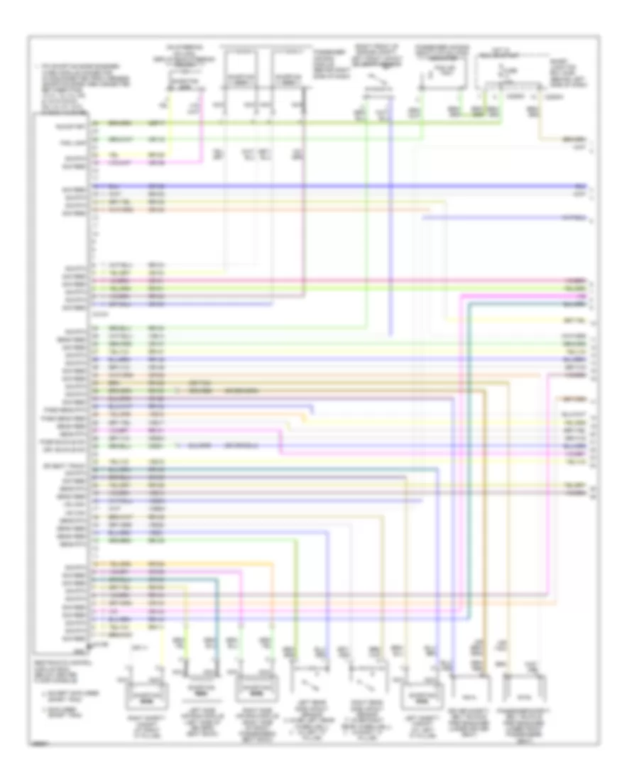 Supplemental Restraints Wiring Diagram 1 of 2 for Ford Explorer 2009