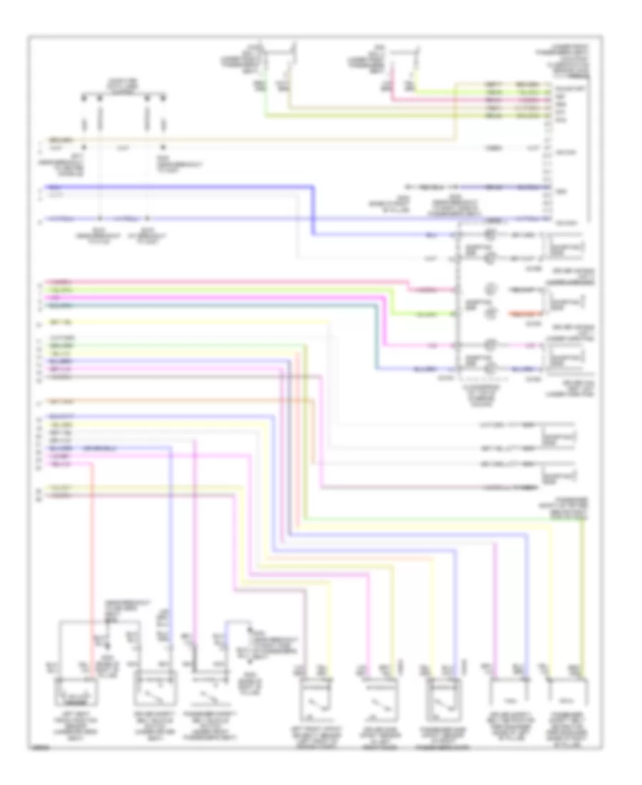 Supplemental Restraints Wiring Diagram (2 of 2) for Ford Explorer 2009