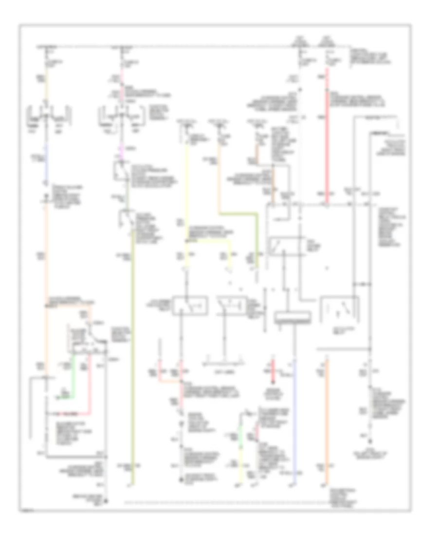 3.8L, Электросхема кондиционера с ручный управлением для Ford Mustang Mach 1 2004