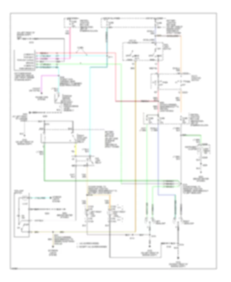 Headlights Wiring Diagram for Ford Mustang Mach 1 2004