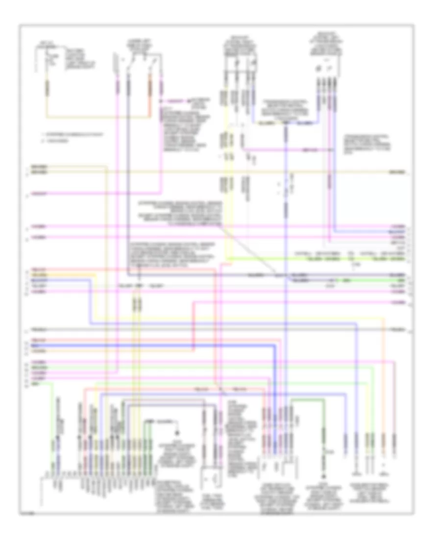 5.4L, Engine Performance Wiring Diagram, with Torqshift (2 of 5) for Ford E450 Super Duty 2011