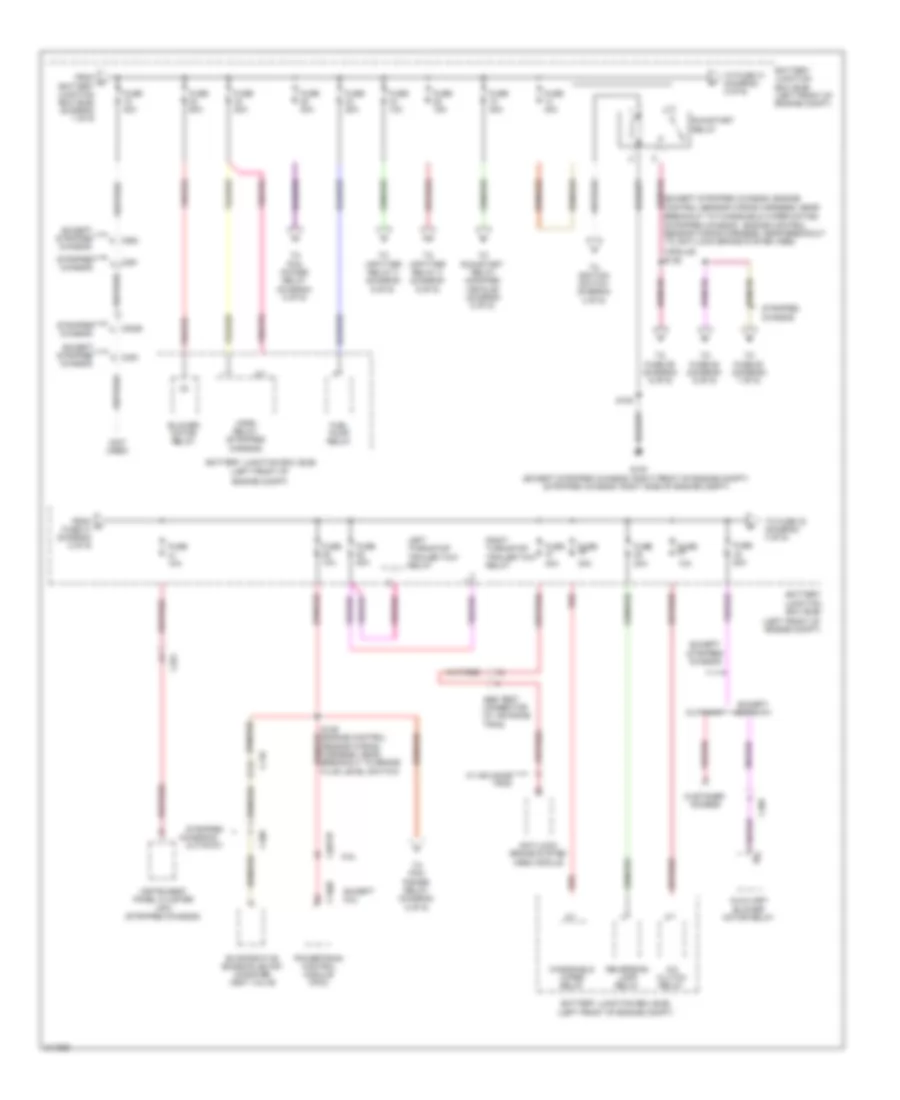 Power Distribution Wiring Diagram (2 of 9) for Ford E450 Super Duty 2011