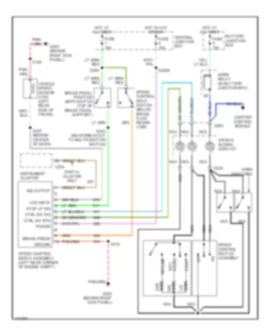 Cruise Control Wiring Diagram for Ford Crown Victoria LX 2000