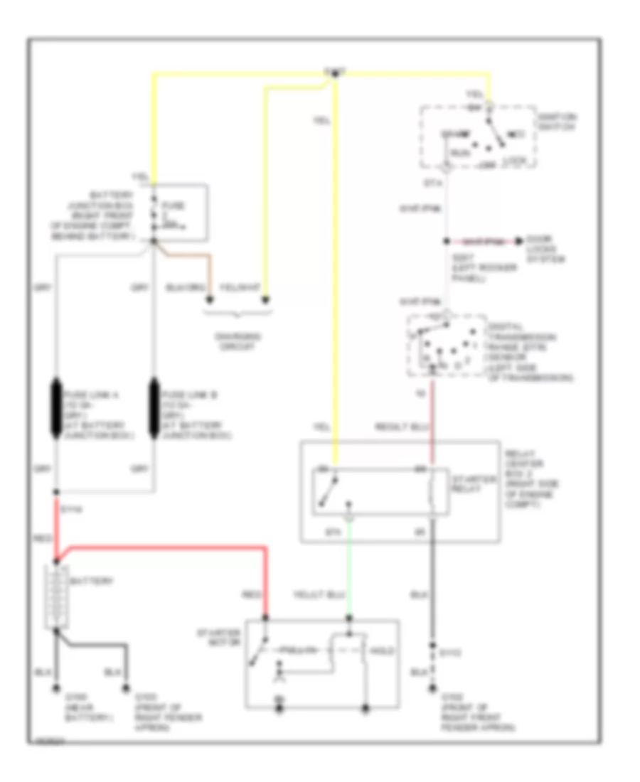 Starting Wiring Diagram for Ford Crown Victoria S 2002