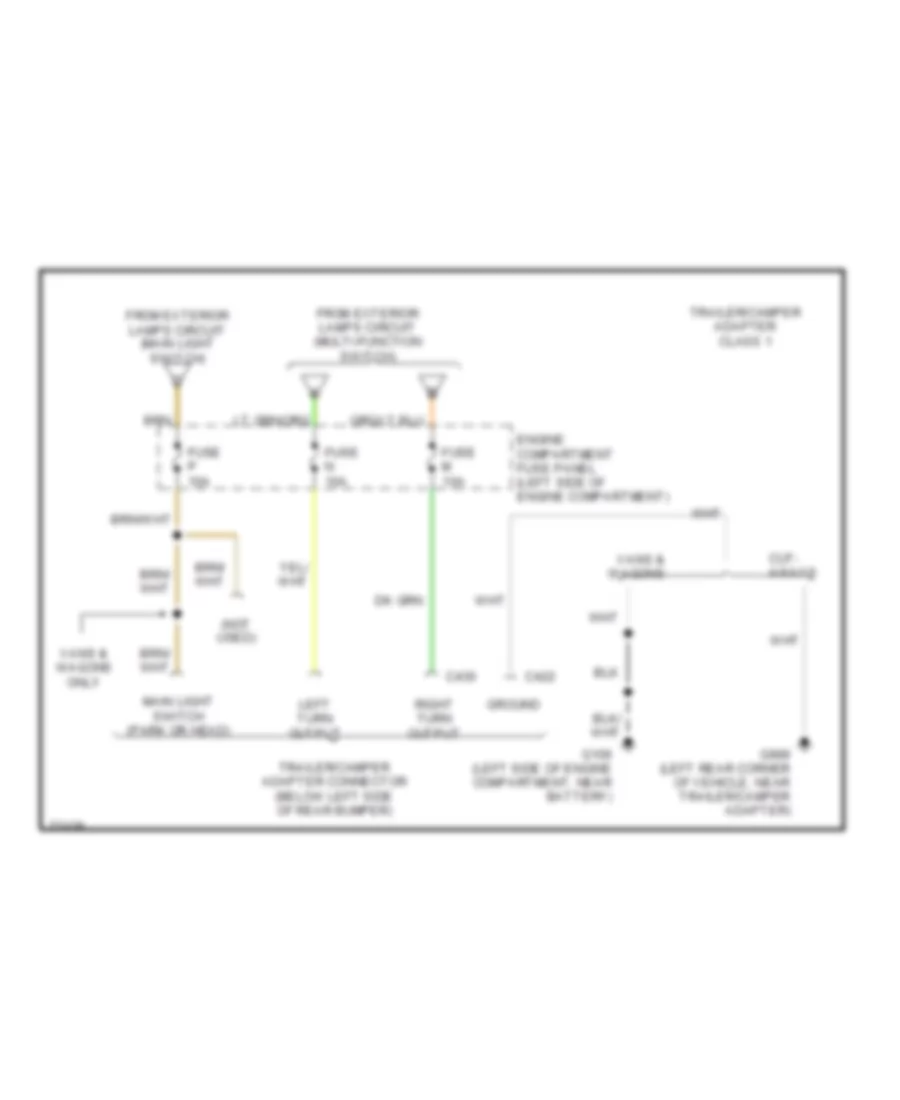 Trailer Camper Adapter Wiring Diagram for Ford Econoline E150 1996