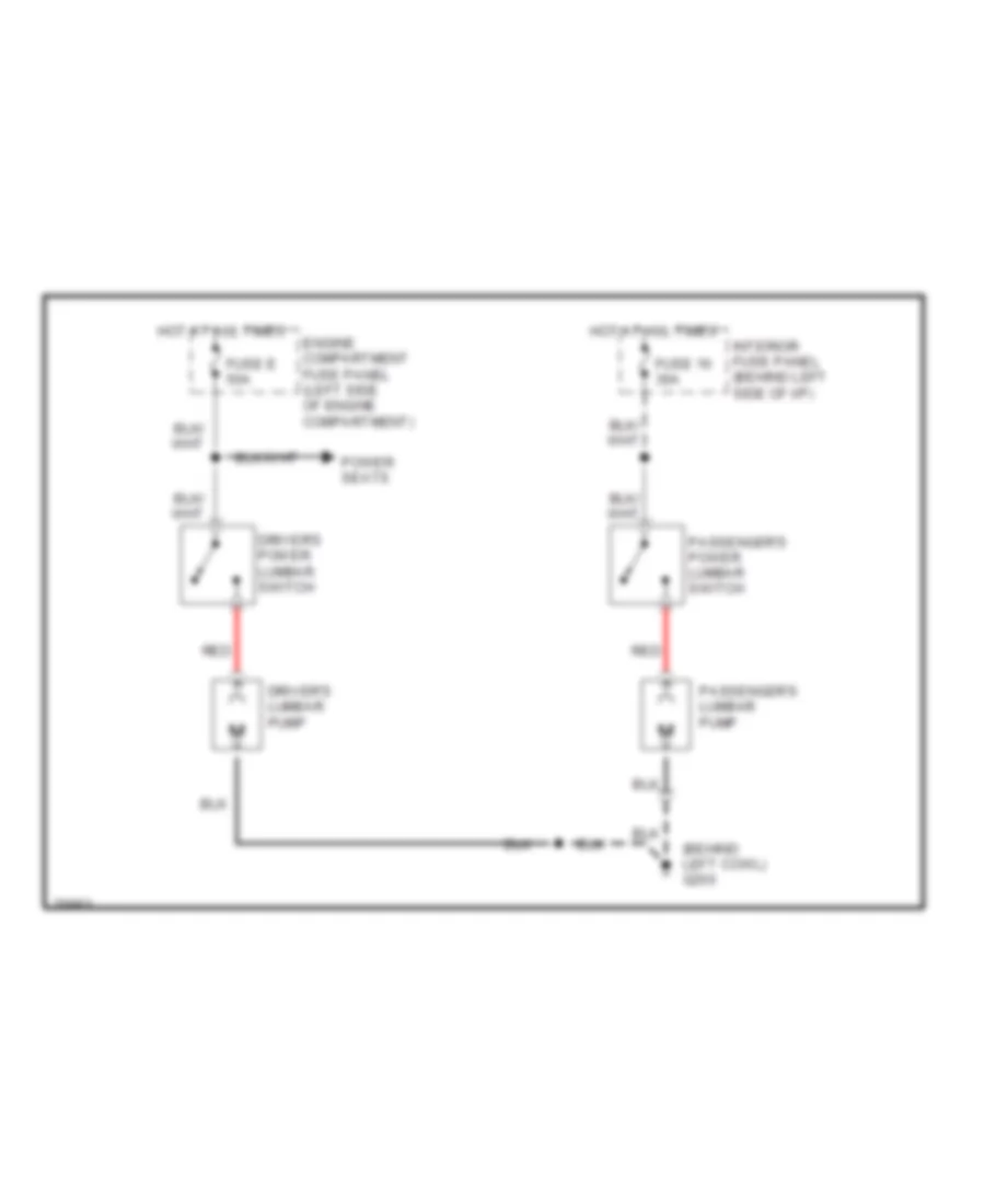 Lumbar Wiring Diagram for Ford Econoline E150 1996