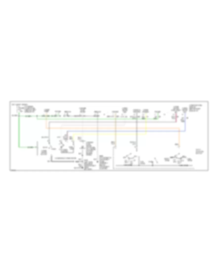 Wiper Washer Wiring Diagram for Ford Econoline E150 1996