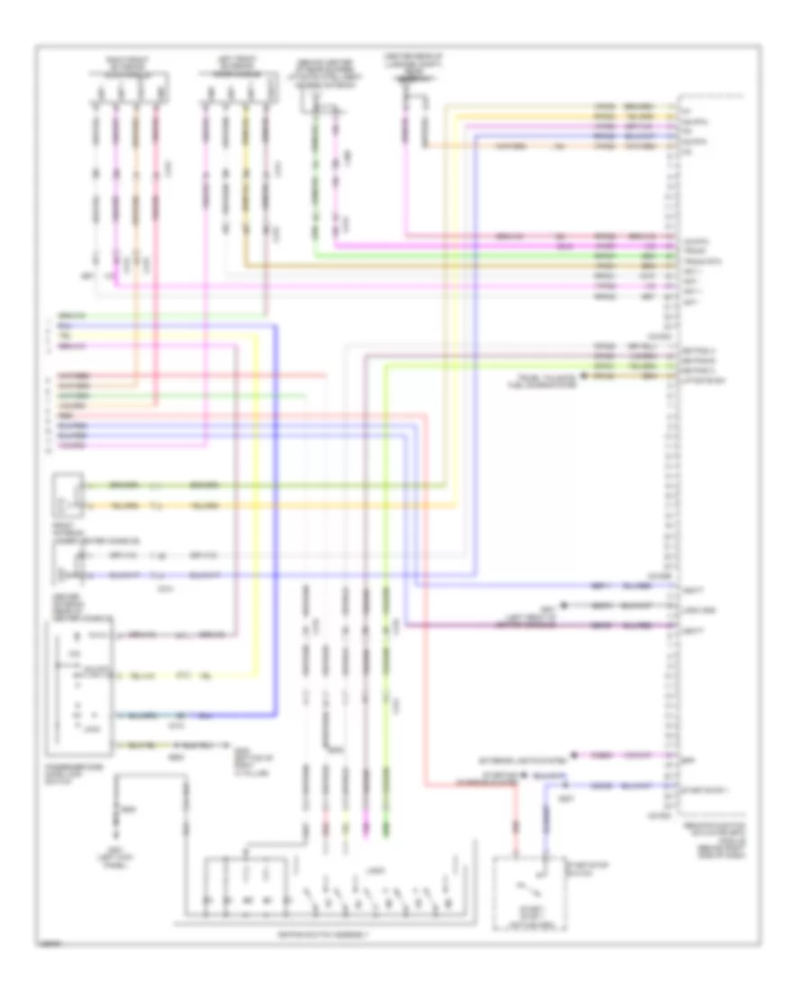 Forced Entry Wiring Diagram, with Intelligent Access (2 of 2) for Ford Flex Limited 2013