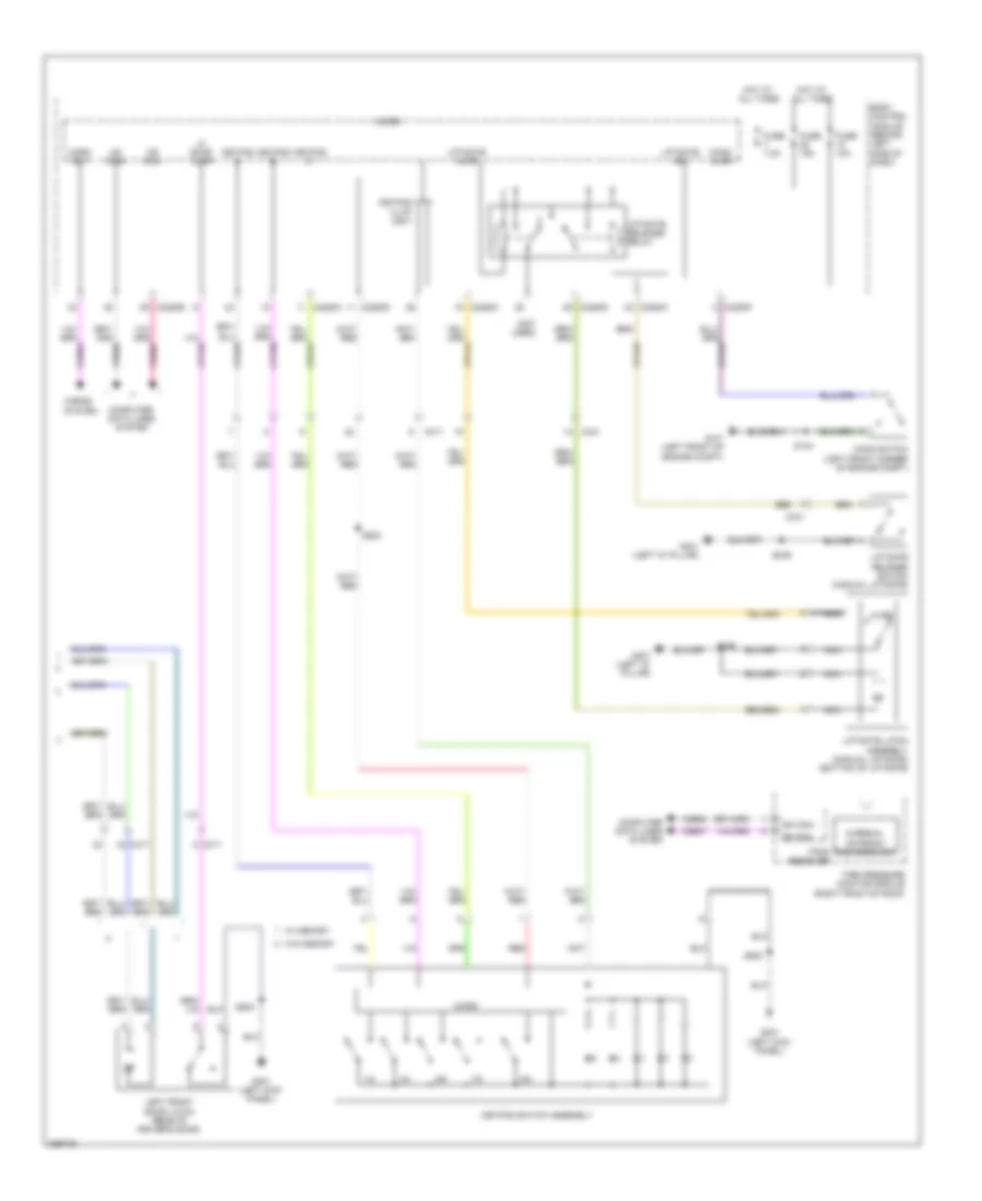 Forced Entry Wiring Diagram without Intelligent Access 2 of 2 for Ford Flex Limited 2013