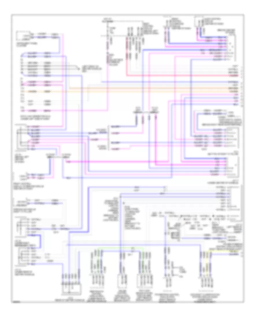 Computer Data Lines Wiring Diagram 1 of 2 for Ford Flex Limited 2013