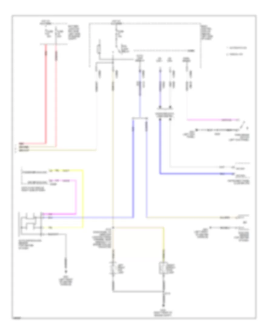 Headlights Wiring Diagram, with High Intensity Gas Discharge Headlights (2 of 2) for Ford Flex Limited 2013