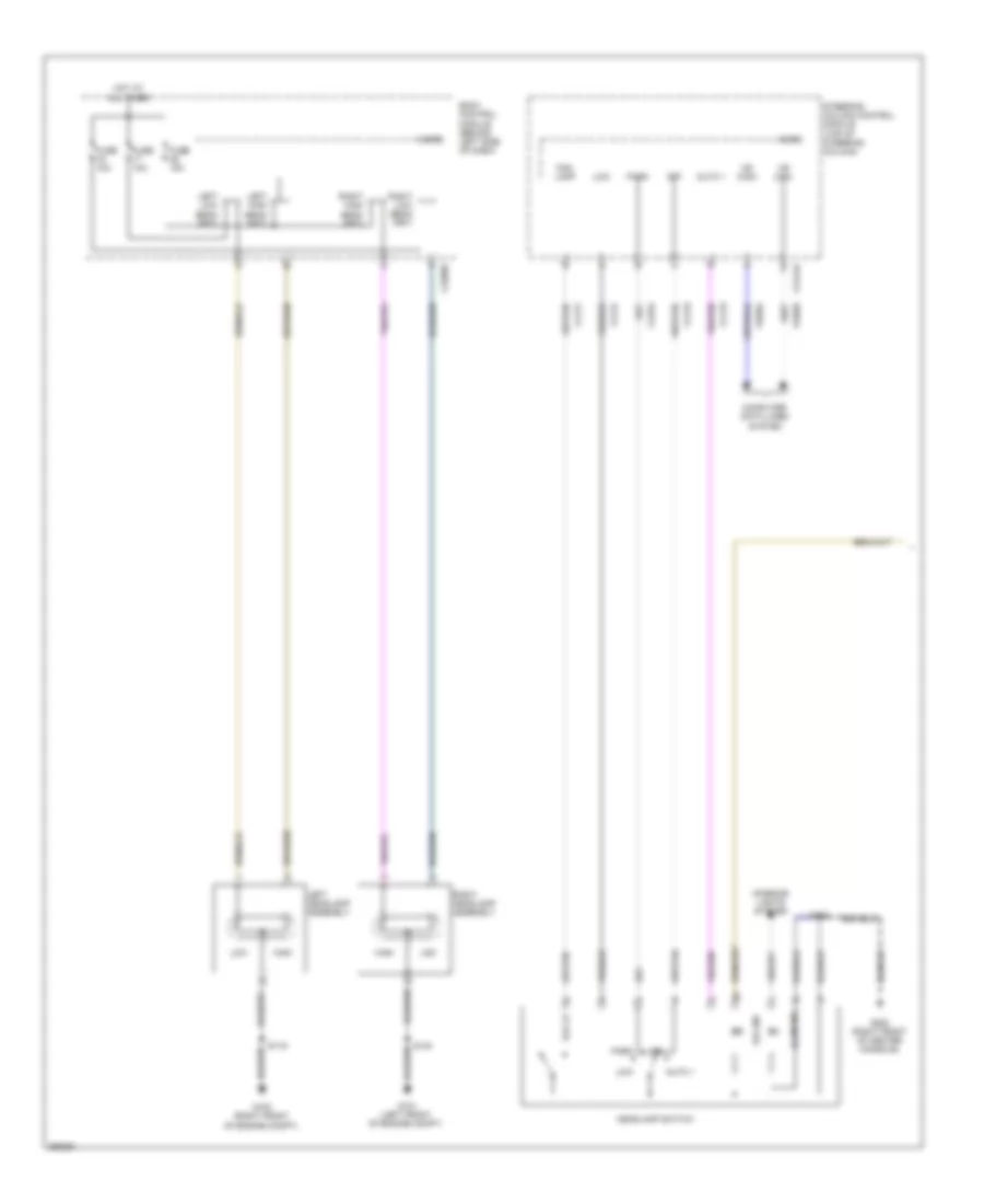 Headlights Wiring Diagram without High Intensity Gas Discharge Headlights 1 of 2 for Ford Flex Limited 2013