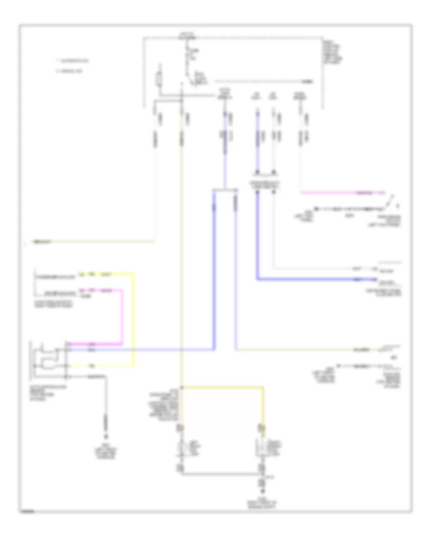 Headlights Wiring Diagram, without High Intensity Gas Discharge Headlights (2 of 2) for Ford Flex Limited 2013