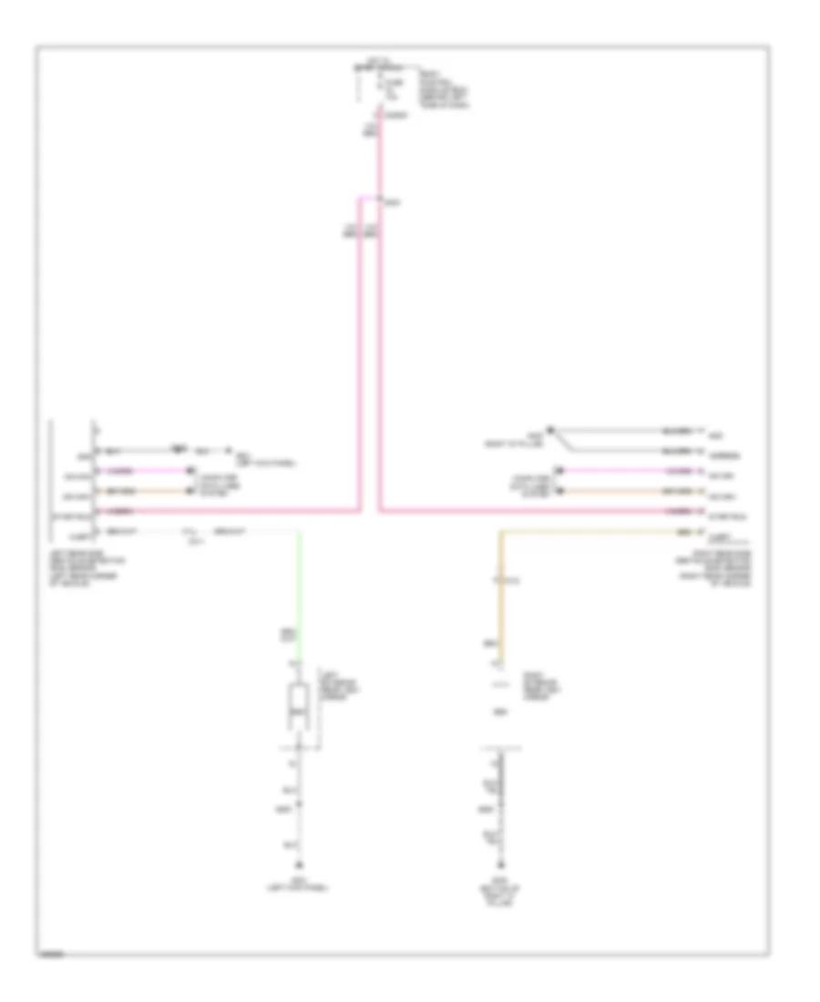 Blind Spot Information System Wiring Diagram for Ford Flex Limited 2013