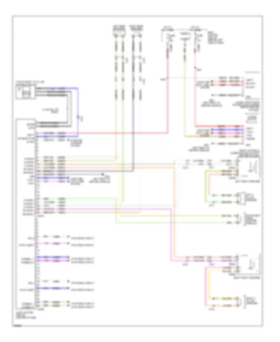 Navigation Wiring Diagram, without Sony for Ford Flex Limited 2013