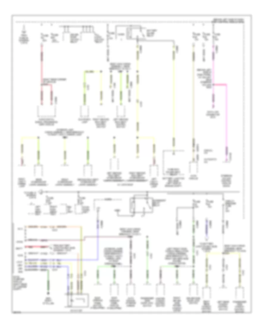 Power Distribution Wiring Diagram (4 of 5) for Ford Flex Limited 2013