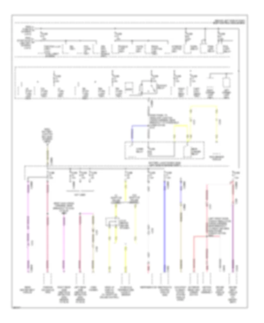 Power Distribution Wiring Diagram 5 of 5 for Ford Flex Limited 2013