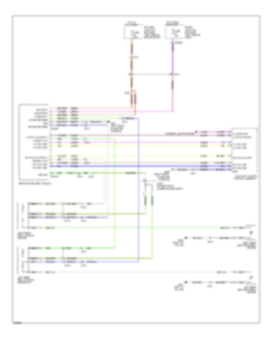 Rear Heated Seats Wiring Diagram for Ford Flex Limited 2013